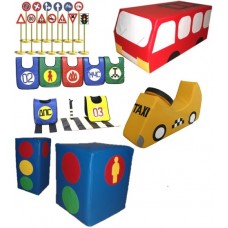 Купить дидактически набор - мягкие игровые модули ПДД для детского сада. Доставка по Саратовской области