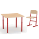 Комплект дошкольника - квадратный стол и стульчик