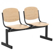 Блок стульев 2-местный, не откидные фанерные сиденья. Доставка по Саратову и области.