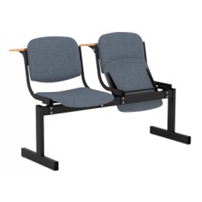 Двухсекционные кресла для актового зала, мягкие, откидные с лекционными столиками. Саратов